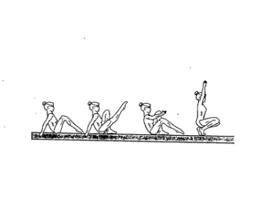 Single V sit - tuck stand